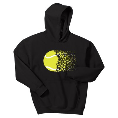 Tennis Graphic Girls Tennis Heart Love Tennis Player Kids Hoodie