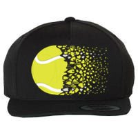 Tennis Graphic Girls Tennis Heart Love Tennis Player Wool Snapback Cap