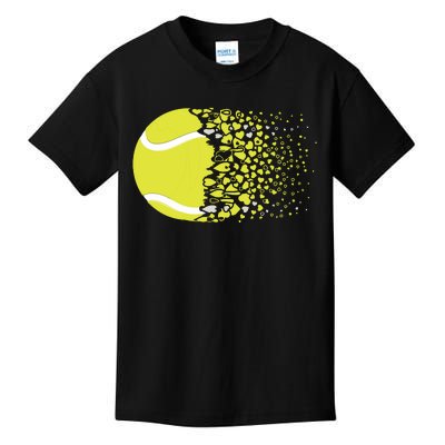 Tennis Graphic Girls Tennis Heart Love Tennis Player Kids T-Shirt