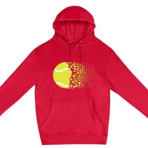 Tennis Graphic Girls Tennis Heart Love Tennis Player Premium Pullover Hoodie