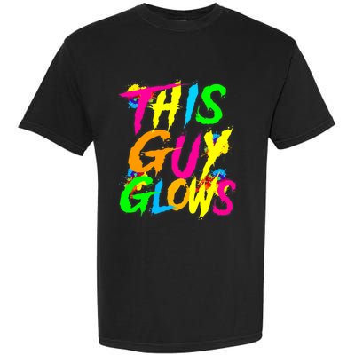 This Guy Glows Cute Party Team Garment-Dyed Heavyweight T-Shirt