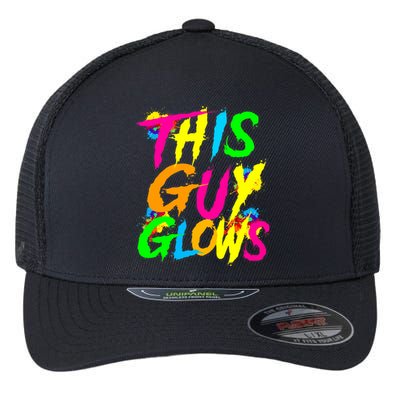 This Guy Glows Cute Party Team Flexfit Unipanel Trucker Cap