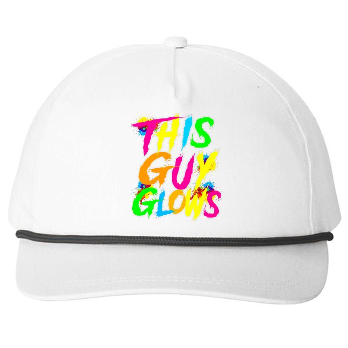 This Guy Glows Cute Party Team Snapback Five-Panel Rope Hat