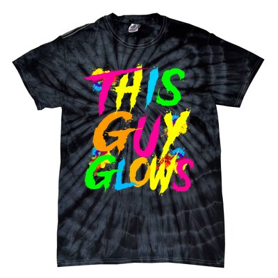 This Guy Glows Cute Party Team Tie-Dye T-Shirt