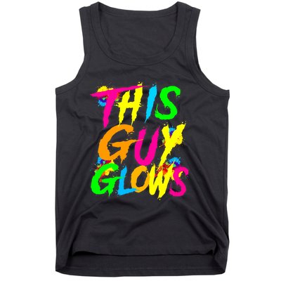 This Guy Glows Cute Party Team Tank Top