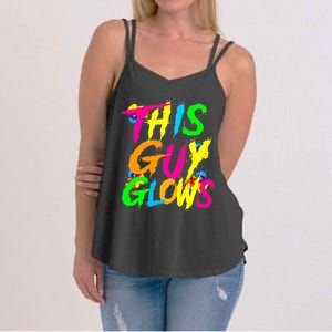 This Guy Glows Cute Party Team Women's Strappy Tank