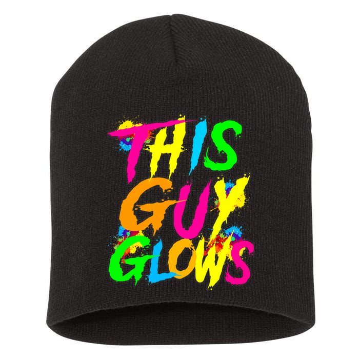 This Guy Glows Cute Party Team Short Acrylic Beanie