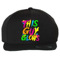 This Guy Glows Cute Party Team Wool Snapback Cap