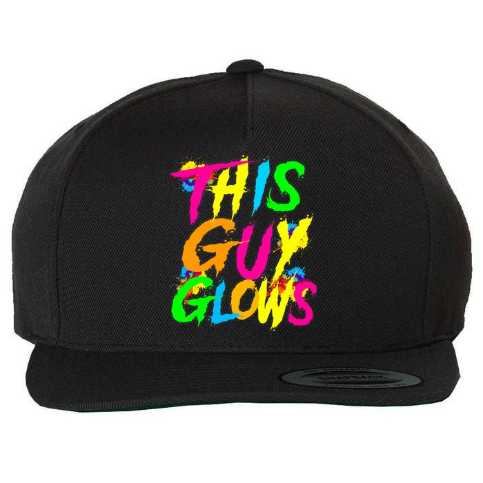 This Guy Glows Cute Party Team Wool Snapback Cap