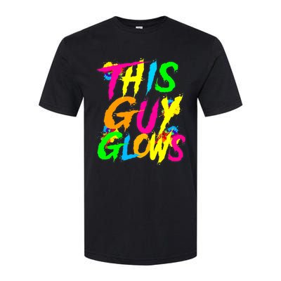 This Guy Glows Cute Party Team Softstyle CVC T-Shirt