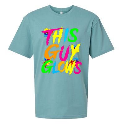 This Guy Glows Cute Party Team Sueded Cloud Jersey T-Shirt