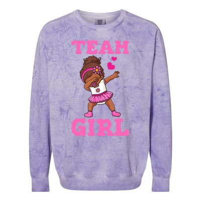 Team Girl Gender Reveal Party Team Pink Baby Announcement Colorblast Crewneck Sweatshirt