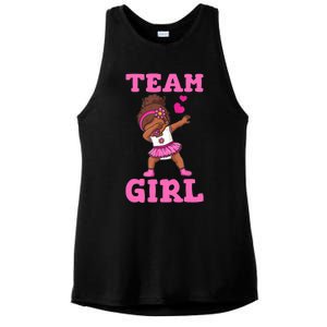 Team Girl Gender Reveal Party Team Pink Baby Announcement Ladies PosiCharge Tri-Blend Wicking Tank