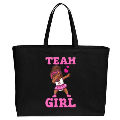 Team Girl Gender Reveal Party Team Pink Baby Announcement Cotton Canvas Jumbo Tote