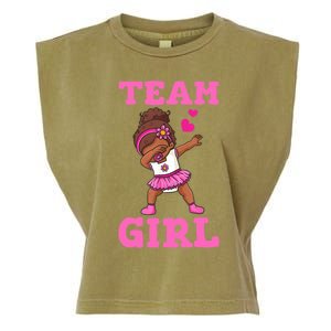 Team Girl Gender Reveal Party Team Pink Baby Announcement Garment-Dyed Women's Muscle Tee