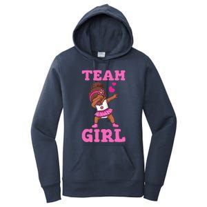 Team Girl Gender Reveal Party Team Pink Baby Announcement Women's Pullover Hoodie