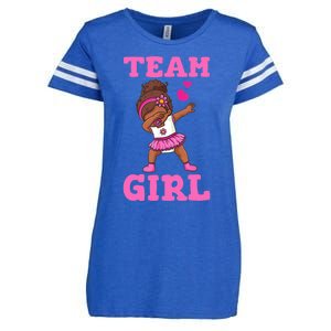 Team Girl Gender Reveal Party Team Pink Baby Announcement Enza Ladies Jersey Football T-Shirt