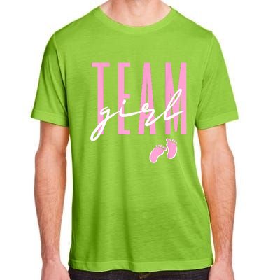 Team Girl Gender Reveal Baby Shower Pink Or Blue Adult ChromaSoft Performance T-Shirt