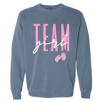 Team Girl Gender Reveal Baby Shower Pink Or Blue Garment-Dyed Sweatshirt