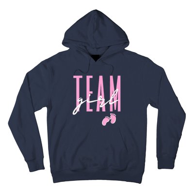 Team Girl Gender Reveal Baby Shower Pink Or Blue Hoodie