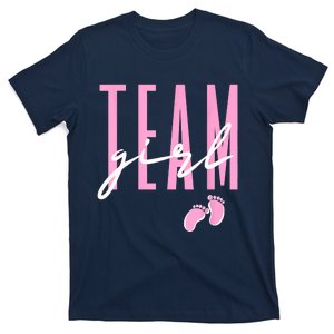 Team Girl Gender Reveal Baby Shower Pink Or Blue T-Shirt