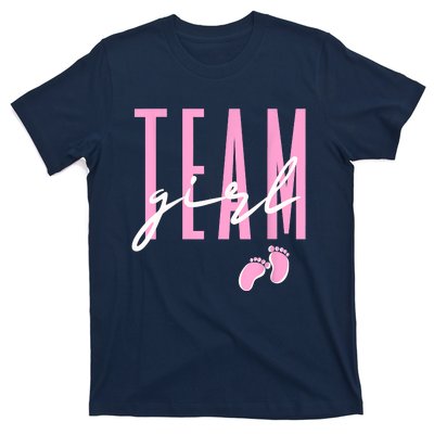 Team Girl Gender Reveal Baby Shower Pink Or Blue T-Shirt