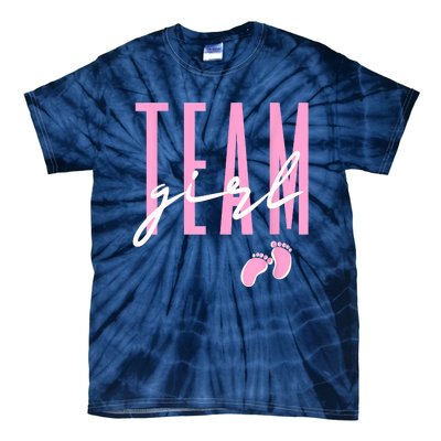 Team Girl Gender Reveal Baby Shower Pink Or Blue Tie-Dye T-Shirt