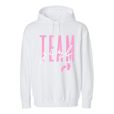 Team Girl Gender Reveal Baby Shower Pink Or Blue Garment-Dyed Fleece Hoodie