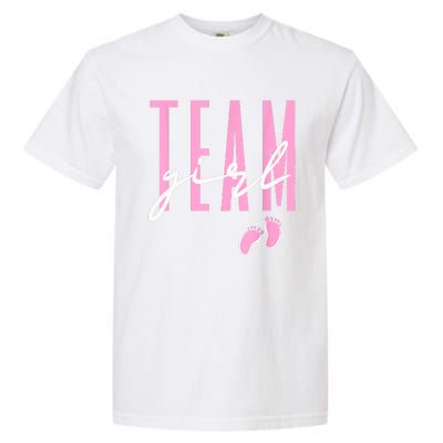 Team Girl Gender Reveal Baby Shower Pink Or Blue Garment-Dyed Heavyweight T-Shirt