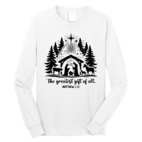 The Greatest Gift Of All Matthew 1:21 Christmas Long Sleeve Shirt