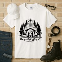 The Greatest Gift Of All Matthew 1:21 Christmas Tall T-Shirt