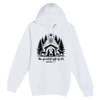 The Greatest Gift Of All Matthew 1:21 Christmas Premium Pullover Hoodie