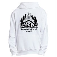 The Greatest Gift Of All Matthew 1:21 Christmas Urban Pullover Hoodie