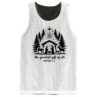 The Greatest Gift Of All Matthew 1:21 Christmas Mesh Reversible Basketball Jersey Tank