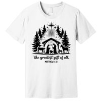 The Greatest Gift Of All Matthew 1:21 Christmas Premium T-Shirt