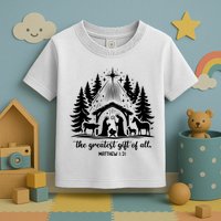 The Greatest Gift Of All Matthew 1:21 Christmas Toddler T-Shirt