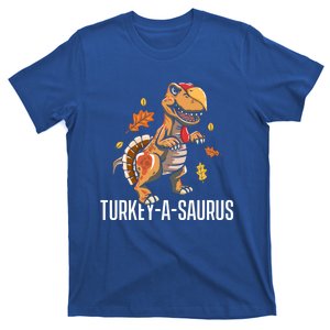 Turkeyfunny Giftafunny Giftsaurus Funny Thanksgiving Dinosaur Turkey Tfunny Gift T-Shirt