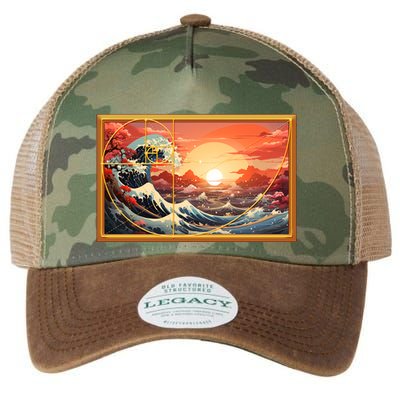 The Great Golden Ratio Wave Legacy Tie Dye Trucker Hat