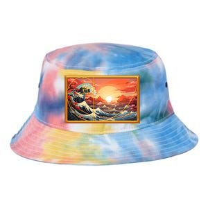 The Great Golden Ratio Wave Tie Dye Newport Bucket Hat