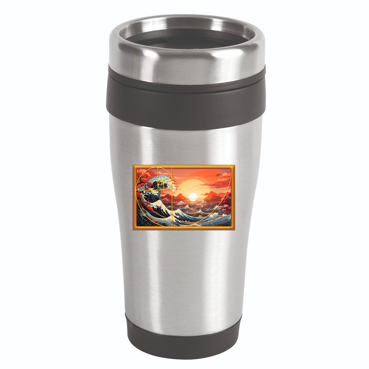 The Great Golden Ratio Wave 16oz Travel Tumbler