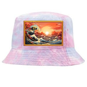 The Great Golden Ratio Wave Tie-Dyed Bucket Hat