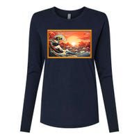 The Great Golden Ratio Wave Womens Cotton Relaxed Long Sleeve T-Shirt