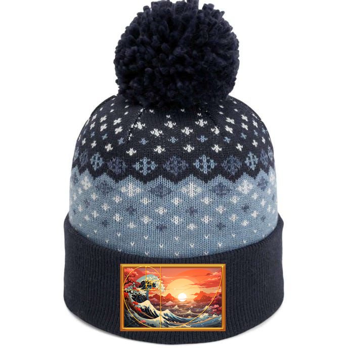 The Great Golden Ratio Wave The Baniff Cuffed Pom Beanie