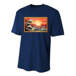 The Great Golden Ratio Wave Performance Sprint T-Shirt