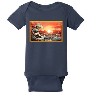 The Great Golden Ratio Wave Baby Bodysuit