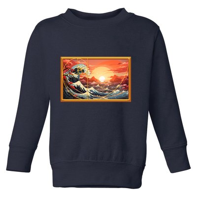 The Great Golden Ratio Wave Toddler Sweatshirt