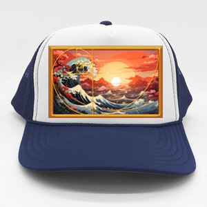 The Great Golden Ratio Wave Trucker Hat