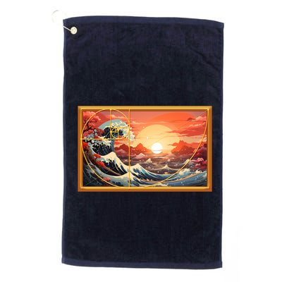 The Great Golden Ratio Wave Golf Towel