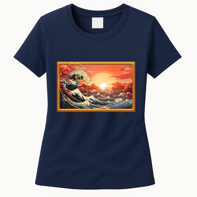 The Great Golden Ratio Wave Womens T-Shirt