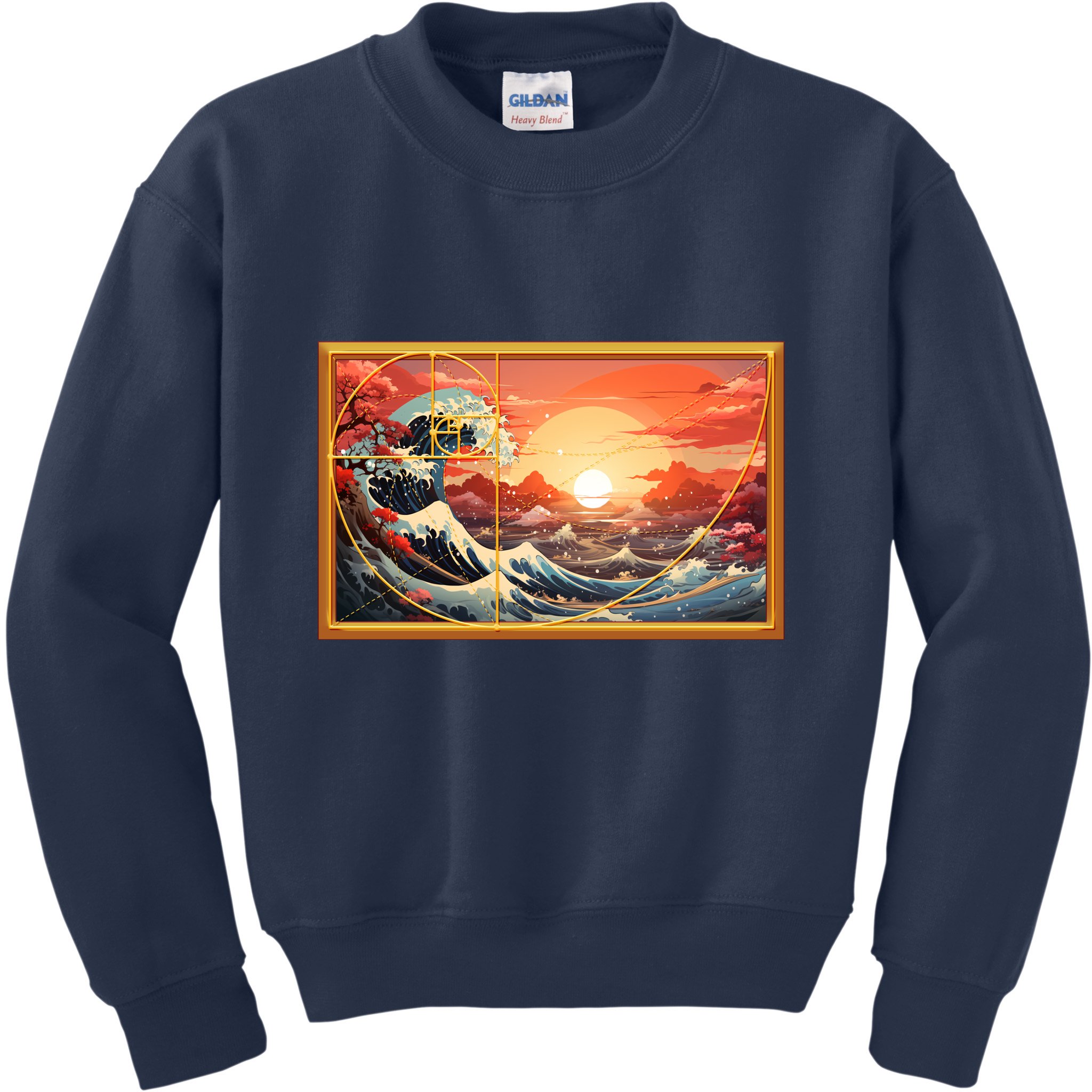 The Great Golden Ratio Wave Kids Sweatshirt
